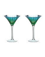 Peacock Martini Glasses