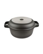 AGA Cast Aluminium 20cm Round Casserole with Skillet Lid