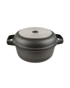 AGA Cast Aluminium Round Casseroles with Skillet Lid