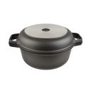 AGA Cast Aluminium 20cm Round Casserole with Skillet Lid