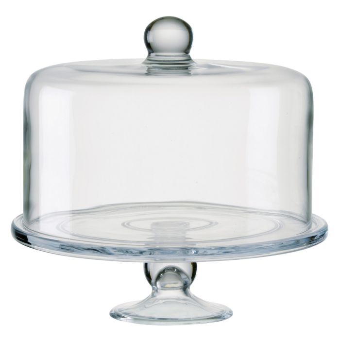 Glass Cake Stand with Dome Lid