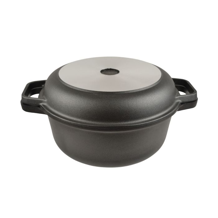 AGA Cast Aluminium Round Casseroles with Skillet Lid